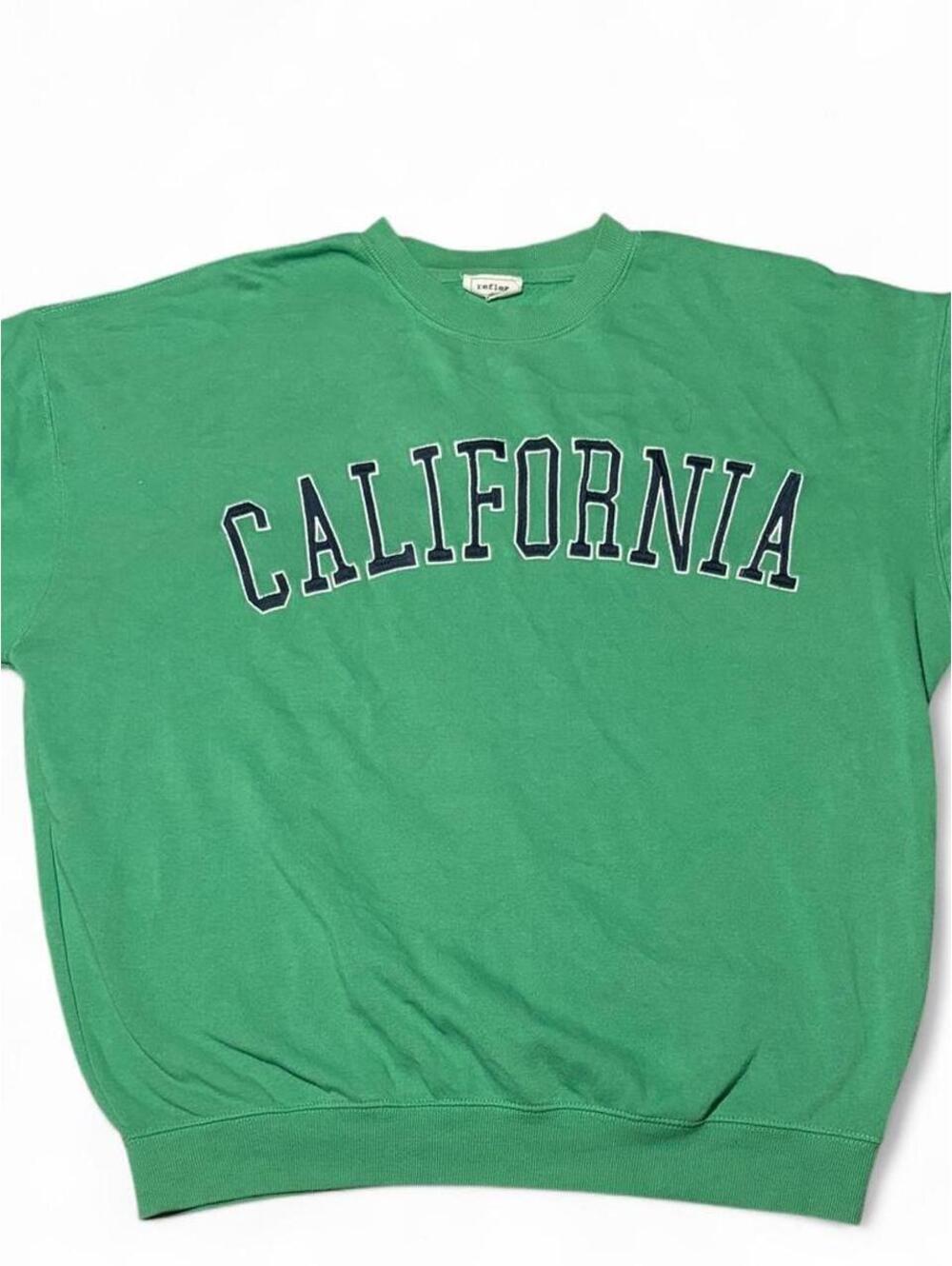 California Embroidered Crew Sweatshirt — Size L